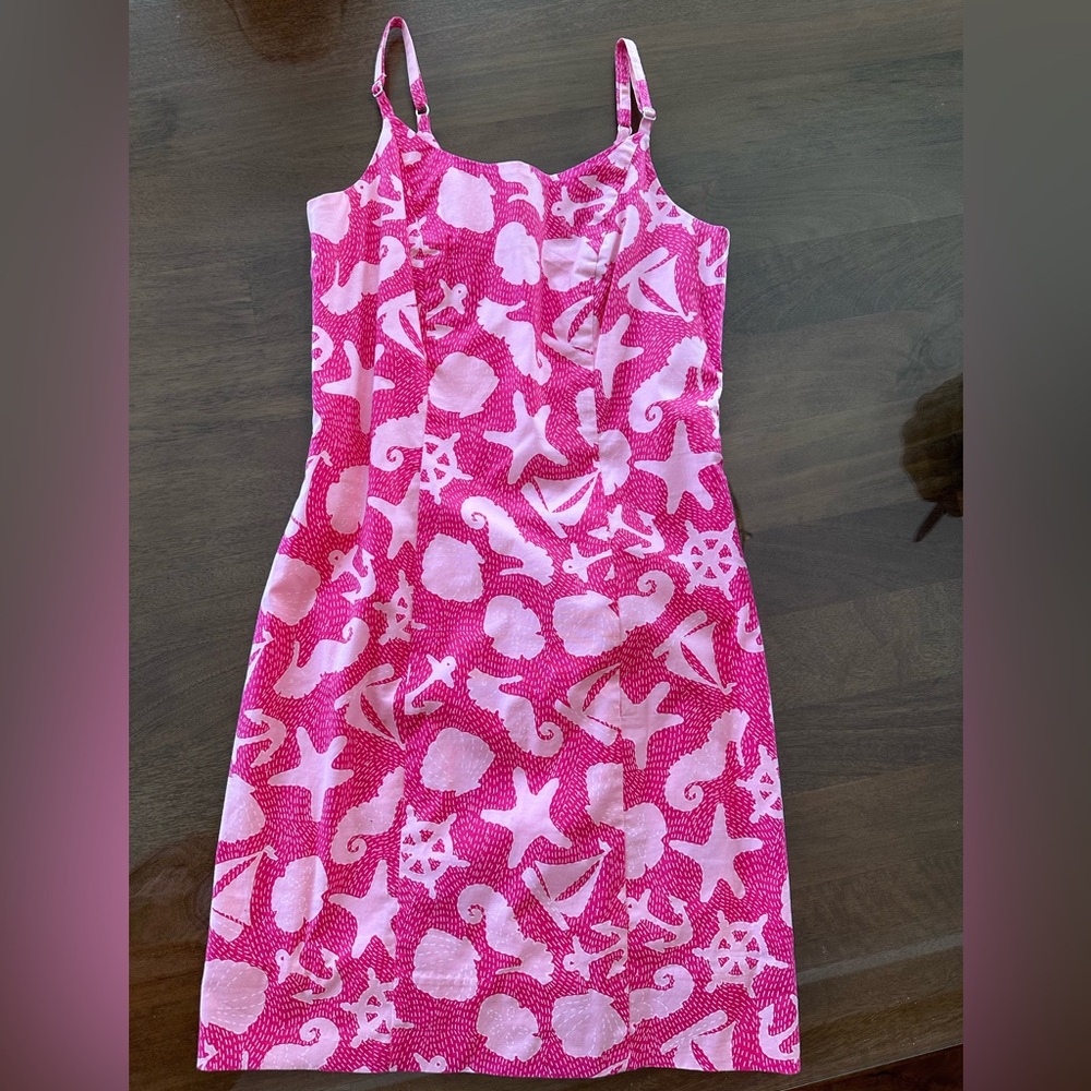Lilly Pulitzer Pink and White Floral Dress